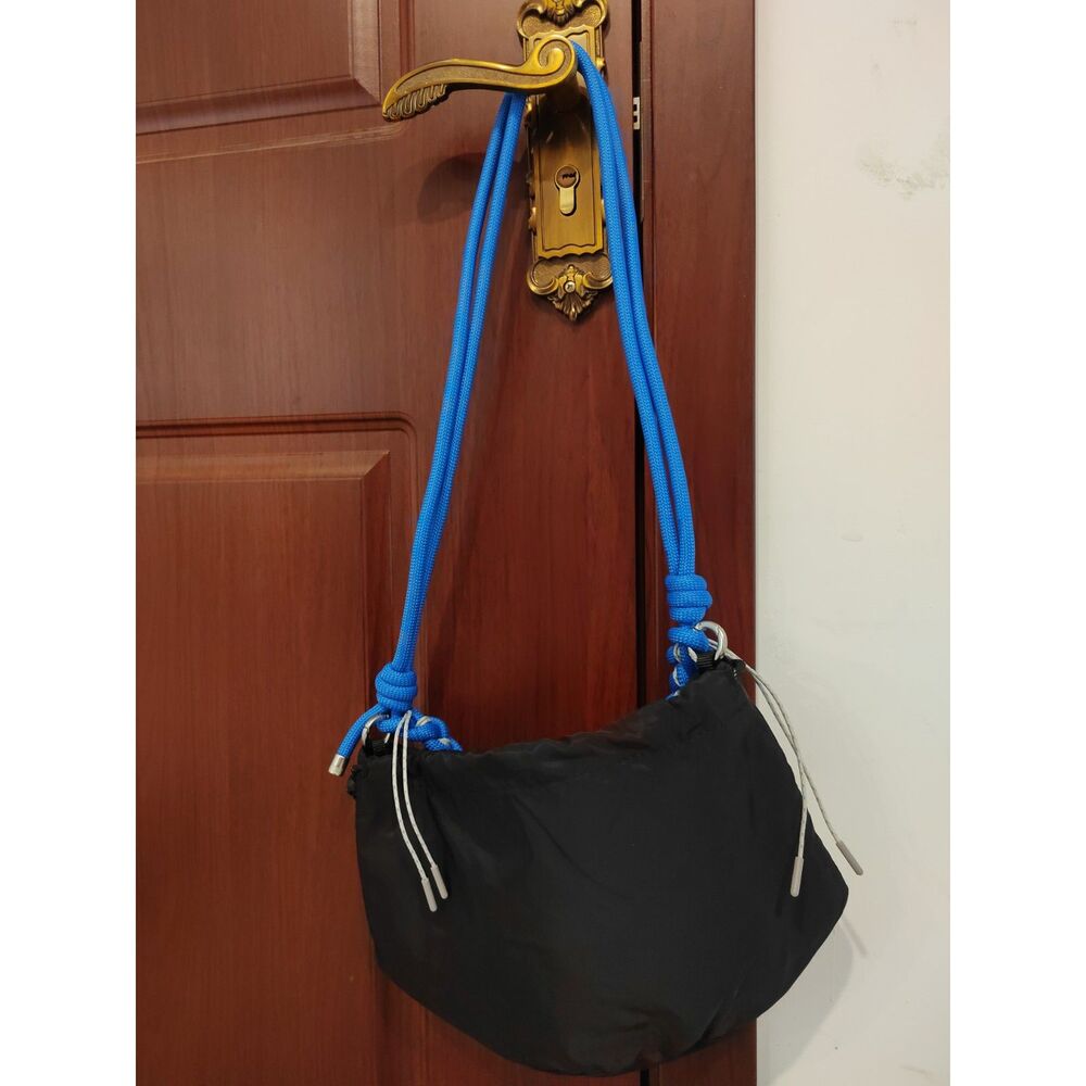 topologie Black Crossbody with Bright Blue Rope Strap - Picture 3 of 6